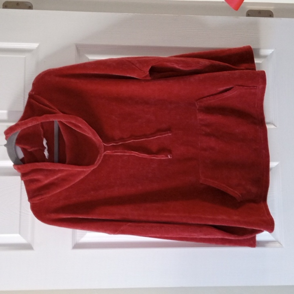 Spring + Mercer Fall Orange Cowl Neck Pullover Size:L